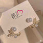 Butterfly Pearl Korean Earrings
