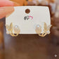 Butterfly Pearl Korean Earrings