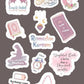 Ramadan Mubarak Sticker Pack – 12 Uncut Decorative Stickers