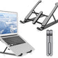 Laptop Stand | Creative Folding Storage Bracket | Adjustable Portable Durable | 24×4.5cm Folded / 24×16.5cm Opened
